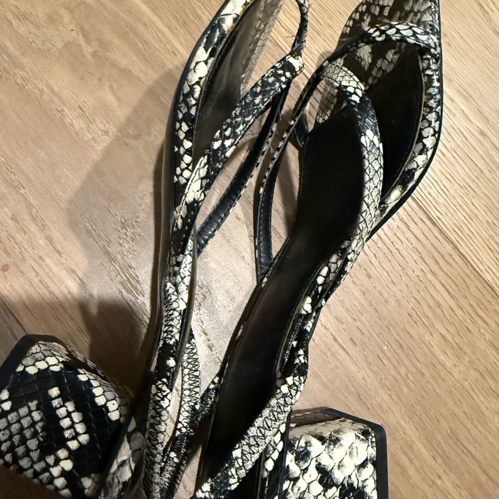 H&M Python Print Slingback Sandals - Picture 5 of 5